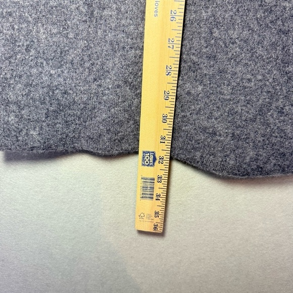 Sandro Paris Ancolie Gray Wool Blend Sweater Dress Dark Academia Mini size 36 - Picture 4 of 12